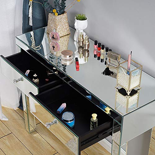 Panana - Mesa Tocador Cristal 2 Cajones con Tiradores Cómodas Pasillo Guarda Maquillajes Cosméticos Lámpara Fotos Flores Casa Dormitorio Salón Belleza Sala Entrada Moderna Lujosa Panana - Mesa Tocador Cristal 2 Cajones con Tiradores Cómodas Pasillo Guarda Maquillajes Cosméticos Lámpara Fotos Flores Casa Dormitorio Salón Belleza Sala Entrada Moderna Lujosa