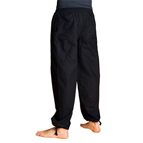 PANASIAM E'Pants Long, Cotton, Black, L