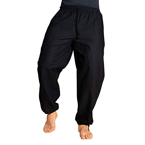 PANASIAM E'Pants Long, Cotton, Black, L