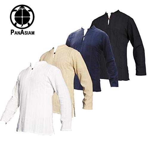 PANASIAM Shirt Ben, Blue, L, Shortsleeve