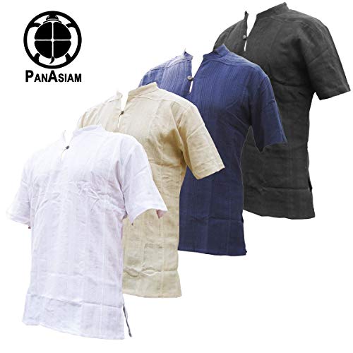 PANASIAM Shirt Ben, Blue, L, Shortsleeve