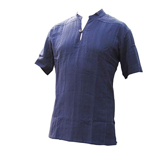 PANASIAM Shirt Ben, Blue, L, Shortsleeve