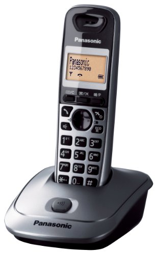 Panasonic KX-TG2511JTM - Teléfono (DECT, LCD, AAA, Pared) Color Negro, Gris, Naranja [Versión Importada]