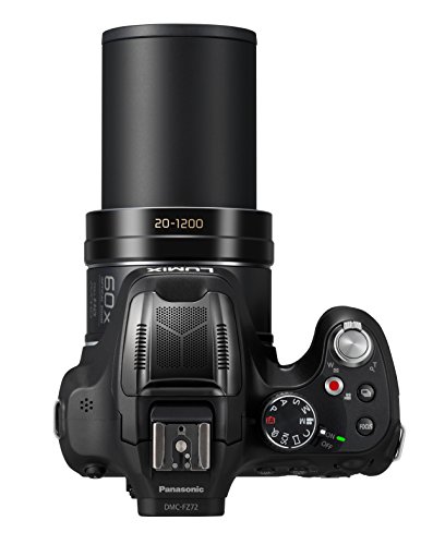 Panasonic Lumix DMC-FZ72EG-K - Cámara compacta de 16.1 Mp (pantalla de 3", zoom óptico 60x, estabilizador de imagen óptico), negro (versión importada)