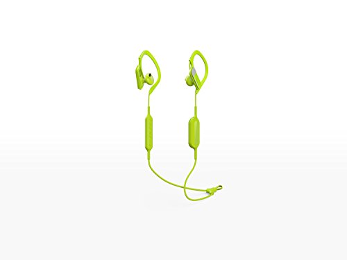 Panasonic Wings RP-BTS10E-Y- Auriculares Bluetooth Deportivos (Impermeables, Uso cómodo y ultraligero, Batería duradera, Cancelación de Ruido, Carga rápida, Deporte para Iphone y Android), Color Verde