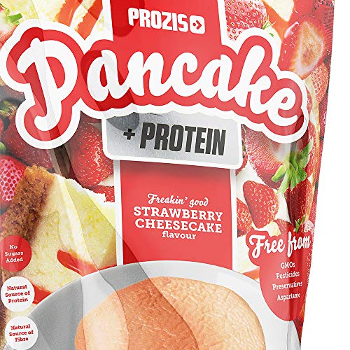 Pancake + Protein: Tortitas de avena con proteína, Tarta de queso con fresas - 400 g