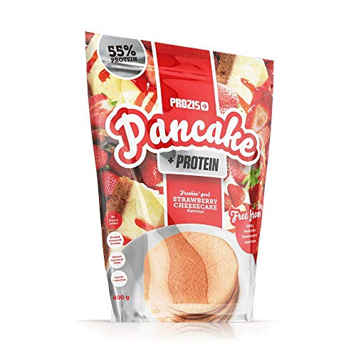 Pancake + Protein: Tortitas de avena con proteína, Tarta de queso con fresas - 400 g