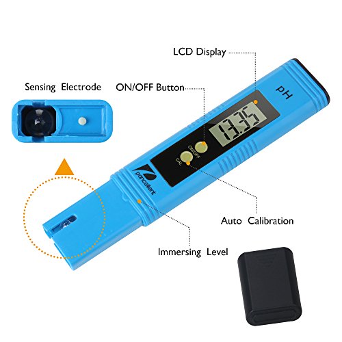 Pancellent Calidad del Agua Medidor de Prueba TDS PH 2 en 1 Kit 0 – 9990 ppm Rango de medición 1 PPM Resolución 2% Lectura precisión