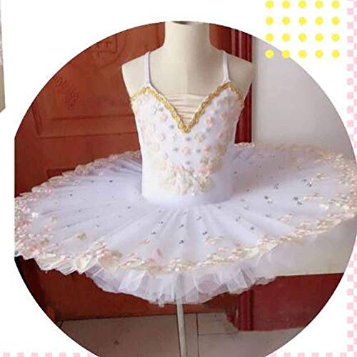 Panda Legends Vestido de Ballet de Cisne para niñas Vestido tutú de Baile Vestido Corto sin Mangas con Lentejuelas Hojas de Princesa Performance Performance, Blanco Panda Legends Vestido de Ballet de Cisne para niñas Vestido tutú de Baile Vestido Corto sin Mangas con Lentejuelas Hojas de Princesa Performance Performance, Blanco