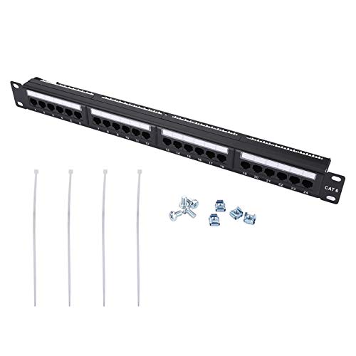 Panel de conexión de Datos práctico y práctico para Montaje en Rack de Cables de Red 100% Duradero para Equipos modulares para la construcción de Salas de máquinas Panel de conexión de Datos práctico y práctico para Montaje en Rack de Cables de Red 100% Duradero para Equipos modulares para la construcción de Salas de máquinas
