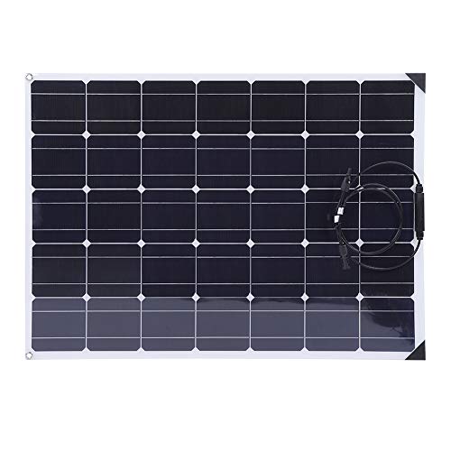 Panel Solar Monocristalino Flexible de 150 W, Kit de Panel Solar Impermeable Flexible de Alta Eficiencia con Controlador Solar de 20 A y Cable de ExtensióN de 10 M para Autocaravana, Autocaravana