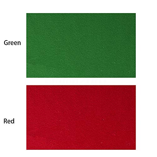 Paño de billar profesional para mesa de billar de 2,5 m, apto para mesa estándar de 9 m, para interior de billar y deporte, juego de accesorios, color verde/rojo