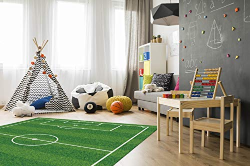 Panorama Alfombra Vinílica Campo de Fútbol 120x170 cm - Alfombra Infantil Vinilo - Alfombra Salón Antideslizante, Antihongos e Ignífuga - Alfombras Grandes - Alfombras PVC Panorama Alfombra Vinílica Campo de Fútbol 120x170 cm - Alfombra Infantil Vinilo - Alfombra Salón Antideslizante, Antihongos e Ignífuga - Alfombras Grandes - Alfombras PVC