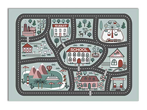 Panorama Alfombra Vinílica Ciudad Infantil 120x170 cm - Alfombra Infantil Vinilo - Alfombra Salón Antideslizante, Antihongos e Ignífuga - Alfombras Grandes - Alfombras PVC Panorama Alfombra Vinílica Ciudad Infantil 120x170 cm - Alfombra Infantil Vinilo - Alfombra Salón Antideslizante, Antihongos e Ignífuga - Alfombras Grandes - Alfombras PVC