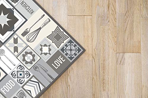 Panorama Alfombra Vinílica Cocina Collage Palabras Baldosas Gris 60x110 cm - Alfombra Cocina Vinilo - Alfombra Salón Antideslizante, Antihongos e Ignífuga - Alfombras Grandes - Alfombras PVC Panorama Alfombra Vinílica Cocina Collage Palabras Baldosas Gris 60x110 cm - Alfombra Cocina Vinilo - Alfombra Salón Antideslizante, Antihongos e Ignífuga - Alfombras Grandes - Alfombras PVC