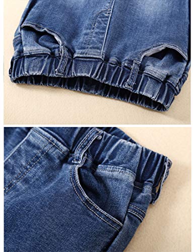 PanpanBox Niñas Vaqueros Evasé Stretch Denim Pants Jeans Cargo Pantalones Corte Bota Casual para 3-11 años (150 cm/ ~ 9-10 años)
