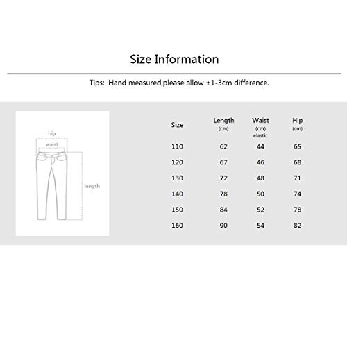 PanpanBox Niñas Vaqueros Evasé Stretch Denim Pants Jeans Cargo Pantalones Corte Bota Casual para 3-11 años (150 cm/ ~ 9-10 años) PanpanBox Niñas Vaqueros Evasé Stretch Denim Pants Jeans Cargo Pantalones Corte Bota Casual para 3-11 años (150 cm/ ~ 9-10 años)