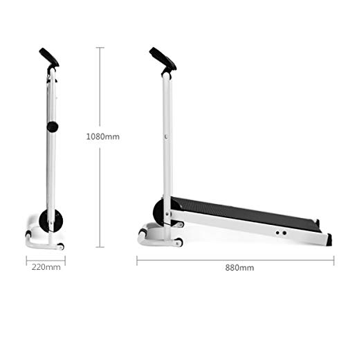 Pantalla LED Ligero Durable Plegable Cinta de Correr Manual Máquina de Trabajo Cardio Fitness Ejercicio Inclinación Hogar Ahorre Espacio