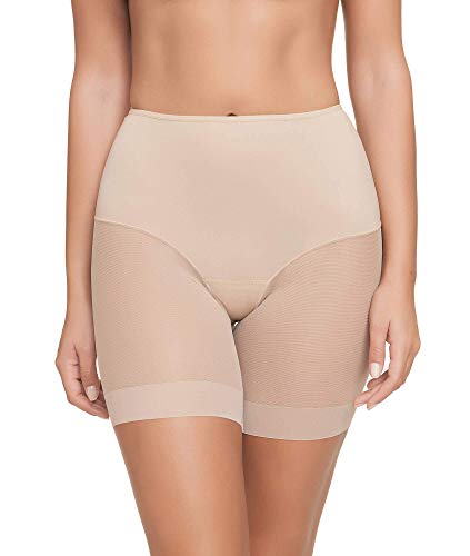 Pantalon Faja Anti-rozadura Invisible y Super Ligero. Tejido Elastico y Super Suave. (Beige, L)