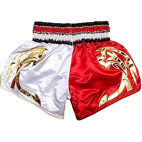 Pantalones Cortos de Muay Thai Traje de Entrenamiento de Boxeo Pantalones Cortos de Combate Libre de Hombres Lucha Integral para Hombres Ropa de Sanda de Muay Thai Shorts MMA Kick Boxing Troncs