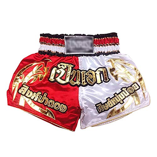 Pantalones Cortos de Muay Thai Traje de Entrenamiento de Boxeo Pantalones Cortos de Combate Libre de Hombres Lucha Integral para Hombres Ropa de Sanda de Muay Thai Shorts MMA Kick Boxing Troncs