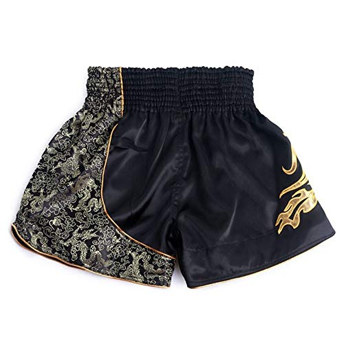 Pantalones Cortos Deportivos de Lucha con Estilo Muay Thai Shorts Hombres y mujeres adultos mixto Kick Boxing artes marciales de entrenamiento de la aptitud del boxeo cortocircuitos Experiencia Cómoda