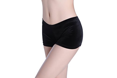 Pantalones cortos para baile, color negro, textura aterciopelada, Infantil, large Pantalones cortos para baile, color negro, textura aterciopelada, Infantil, large