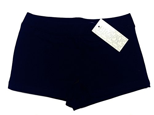 Pantalones cortos, para niñas, para montar en bici, bailar, correr, para escuela de danza, de tela elástica, color azul marino Azul azul marino 12 Años