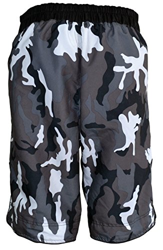 Pantalones cortos Rad, para boxeo, artes marciales mixtas, Grappling, UFC, Kick Boxing, Muay Thai camuflaje gris, para hombre, hombre, color multicolor, tamaño XXXX-Large