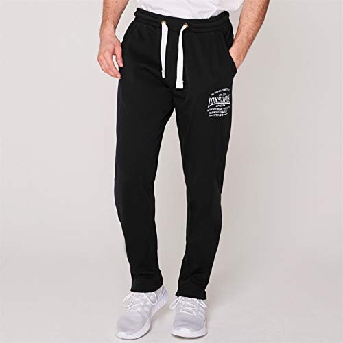 Pantalones de chándal para hombre, de la marca Lonsdale, hombre, Black - Black, Small