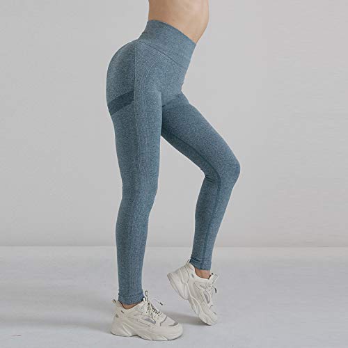 Pantalones de Ejercicio Pantalones Yoga Deportivos Fitness Activos Levantar glúteos Pantalones Yoga Ajustados Cintura Alta Pantalones Control Barriga Leggings Entrenamiento elásticos