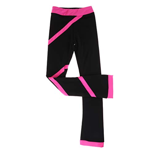 Pantalones de Patinaje sobre Hielo Transpirables para Niñas Altura 100-165cm, Ropa para Patinaje Artístico de Moda - ROSEO 140cm Pantalones de Patinaje sobre Hielo Transpirables para Niñas Altura 100-165cm, Ropa para Patinaje Artístico de Moda - ROSEO 140cm