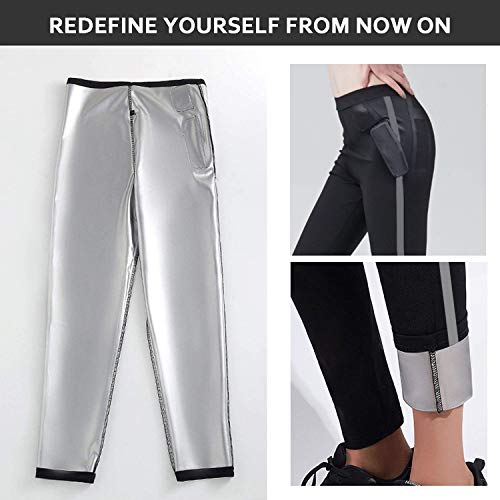 Pantalones de Sauna Adelgazantes Mujer,Leggins Reductores Adelgazantes, Leggins Anticeluliticos Cintura Alta, Mallas Fitness Push Up para Deporte Running Yoga Gym (M, Negro) Pantalones de Sauna Adelgazantes Mujer,Leggins Reductores Adelgazantes, Leggins Anticeluliticos Cintura Alta, Mallas Fitness Push Up para Deporte Running Yoga Gym (M, Negro)