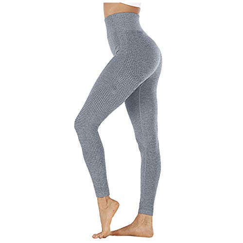 Pantalones De Yoga Fitness para Mujer, Pantalones De Running Entrenamiento Fitness Leggings Moda Mujer Cadera Punto Sin Costura Alta Cintura Velocidad Pantalones