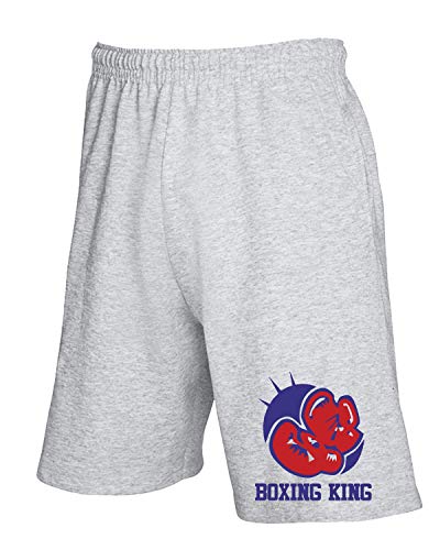 Pantalones Deportivos Cortos Gris WTC1081 Boxing King Pantalones Deportivos Cortos Gris WTC1081 Boxing King