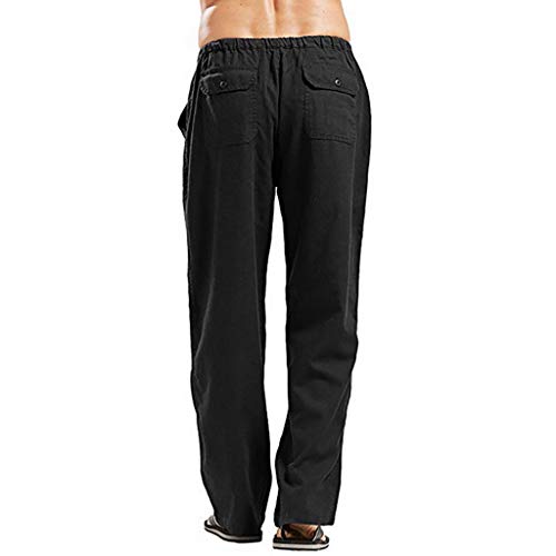 Pantalones Hombre Verano Casuales Tallas Grandes Moda Deportivos Lino Pants Color sólido Jogging Pantalon Fitness Suelto Pantalones Comodo Largos Pantalones Ropa de Hombre vpass Pantalones Hombre Verano Casuales Tallas Grandes Moda Deportivos Lino Pants Color sólido Jogging Pantalon Fitness Suelto Pantalones Comodo Largos Pantalones Ropa de Hombre vpass