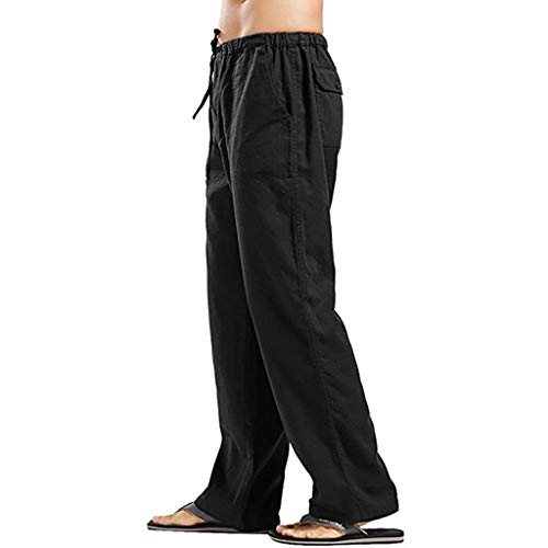 Pantalones Hombre Verano Casuales Tallas Grandes Moda Deportivos Lino Pants Color sólido Jogging Pantalon Fitness Suelto Pantalones Comodo Largos Pantalones Ropa de Hombre vpass Pantalones Hombre Verano Casuales Tallas Grandes Moda Deportivos Lino Pants Color sólido Jogging Pantalon Fitness Suelto Pantalones Comodo Largos Pantalones Ropa de Hombre vpass