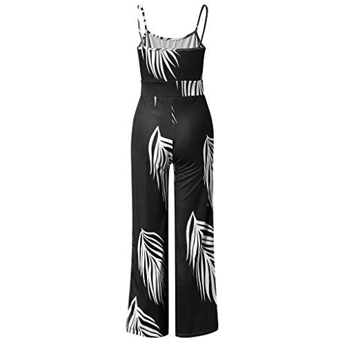 Pantalones Monos Largos de Mujer, SUNNSEAN, Verano 2019, Casual Ropa de Mujer, sin Tirantes ni Mangas, Estampado Flores, Pantalones de Vestir, Pantalones Anchos, Cintura Alta, Mujer Monos (Negro, S) Pantalones Monos Largos de Mujer, SUNNSEAN, Verano 2019, Casual Ropa de Mujer, sin Tirantes ni Mangas, Estampado Flores, Pantalones de Vestir, Pantalones Anchos, Cintura Alta, Mujer Monos (Negro, S)
