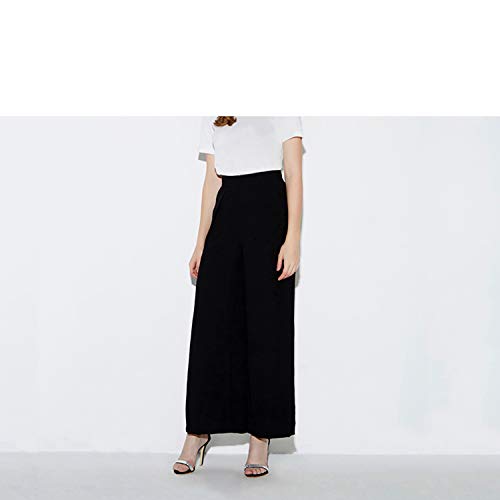 Pantalones Palazzo para mujer, de pierna ancha, informales, elegantes y con cierre, cintura alta, para mujer Pantalones Palazzo para mujer, de pierna ancha, informales, elegantes y con cierre, cintura alta, para mujer