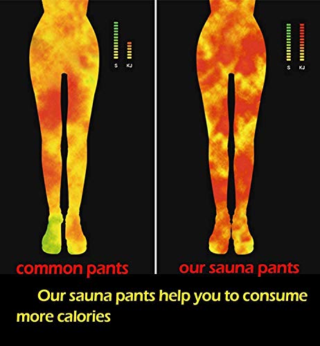 Pantalones para Adelgazar Neopreno Mujer Deportivos Pantalones Sauna Pantalón de Sudoración Adelgazar Pantalón Quema Grasa Mallas Termicos de Neopreno (M)