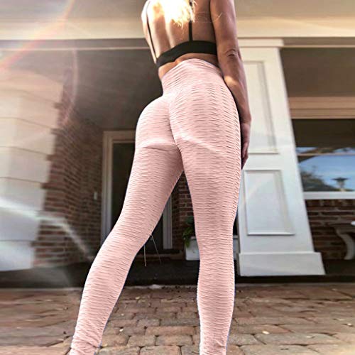Pantalones Yoga Mujer Leggins Pantalones Deportivos Mallas Pantalones Deportivos Yoga de Alta Cintura Elásticos y Transpirables para Running Fitness con Elásticos Fannyfuny