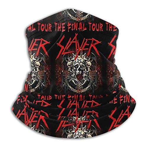 Pañuelo multifunción para hombre y mujer, toalla de exterior, sin costuras, pañuelo de cuello sostenible, bufanda, cinta para la frente, diseño Rock Metal Slayer Band 01 Top Rock Art