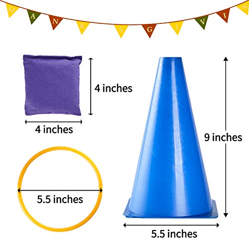 Paochocky 30 Piezas 3 en 1 Juego de Set, Entrenamiento Plástico Conos, Bolsas de Frijol y Anillos de plástico Juego para los Entrenamiento Fútbol, Deportes y Juegos al Aire Libre del Carnaval Paochocky 30 Piezas 3 en 1 Juego de Set, Entrenamiento Plástico Conos, Bolsas de Frijol y Anillos de plástico Juego para los Entrenamiento Fútbol, Deportes y Juegos al Aire Libre del Carnaval