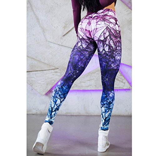 PAOLIAN La Mujer Pantalones De Deporte, Mujer Deportes Gimnasio Yoga Rutina De Ejercicio Pantalones Correr Cintura Media Aptitud Leotardos EláSticos (púrpura, S)