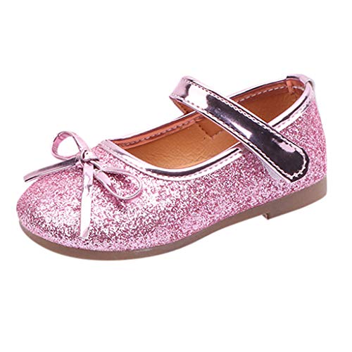 PAOLIAN Zapatos de Fiesta Princesa para Niñas Verano 2019 Sandalias para Bebe Niñas Calzado Zapatillas Danza Vestir Boda Suela Blanda 22-29