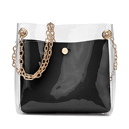 PAOLIAN_Bolsos Bolsos bandolera Shoulder Crossbody para Mujer Bolsos de mano 2018 Otoño Moda PVC Transparentes Con Carteras de mano y clutches de Viaje Casual Aire Libre Playa Señora