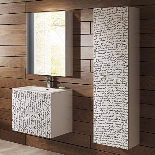 Papel Adhesivo de Vinilo para Muebles y Pared - 45x200cm - Texto Escrito a Mano, Fondo Blanco - Vinilo Resistente, Impermeable y Removible, V-MU-12 Papel Adhesivo de Vinilo para Muebles y Pared - 45x200cm - Texto Escrito a Mano, Fondo Blanco - Vinilo Resistente, Impermeable y Removible, V-MU-12