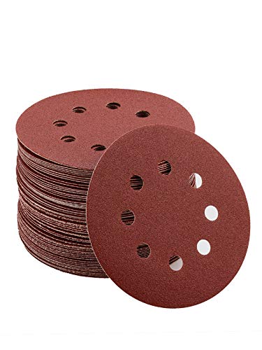 Papel de Lija de 80 Piezas 40, 80, 120, 240, 320, 400, 600, 800 Granos Surtidos 120mm LANHU Papeles de Lija Abrasivos con 8 Agujeros, Velcro Durable para Lijadora Excéntrica, Seco, Cambio Rápido Papel de Lija de 80 Piezas 40, 80, 120, 240, 320, 400, 600, 800 Granos Surtidos 120mm LANHU Papeles de Lija Abrasivos con 8 Agujeros, Velcro Durable para Lijadora Excéntrica, Seco, Cambio Rápido