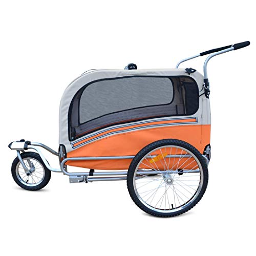 Papilioshop Argo Remolque Bici y Silla de Paseo para Perro Mascota (Anaranjado L) Papilioshop Argo Remolque Bici y Silla de Paseo para Perro Mascota (Anaranjado L)