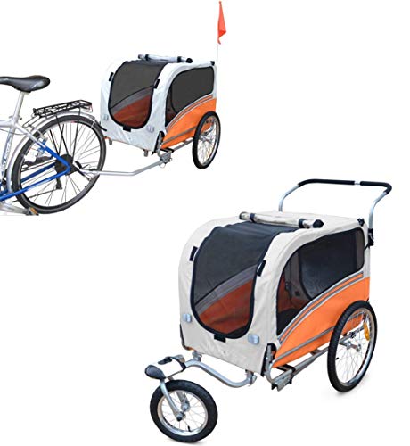 Papilioshop Argo Remolque Bici y Silla de Paseo para Perro Mascota (Anaranjado L) Papilioshop Argo Remolque Bici y Silla de Paseo para Perro Mascota (Anaranjado L)